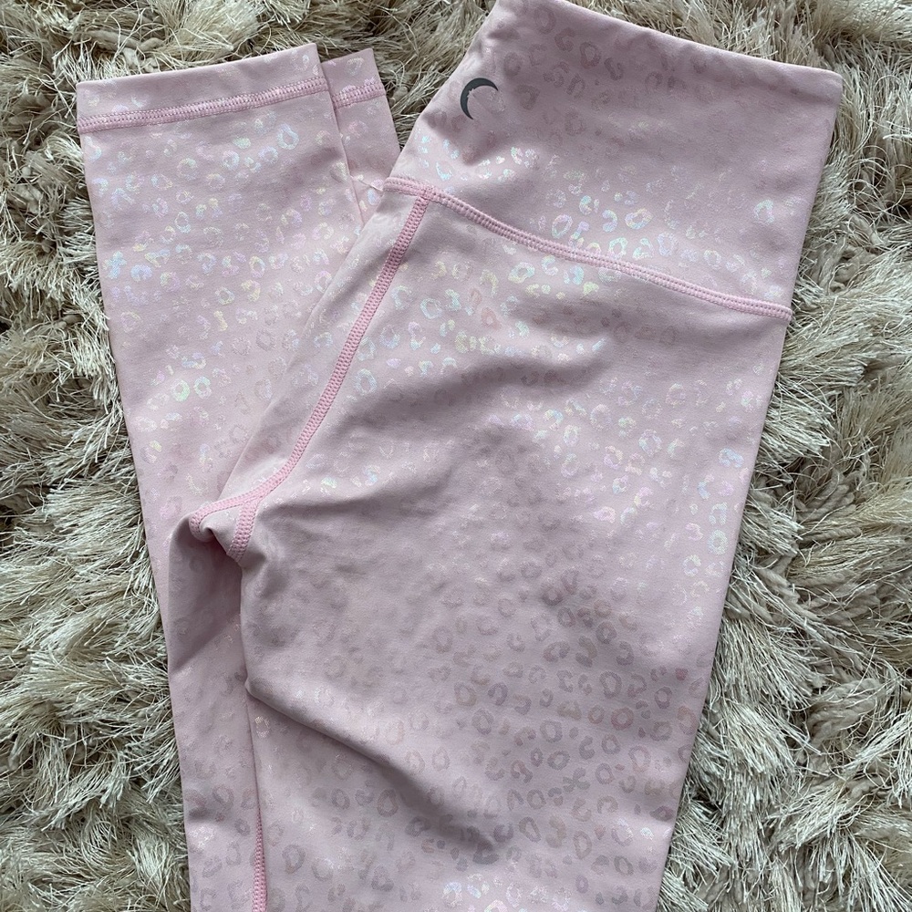 ZYIA active pink leopard leggings